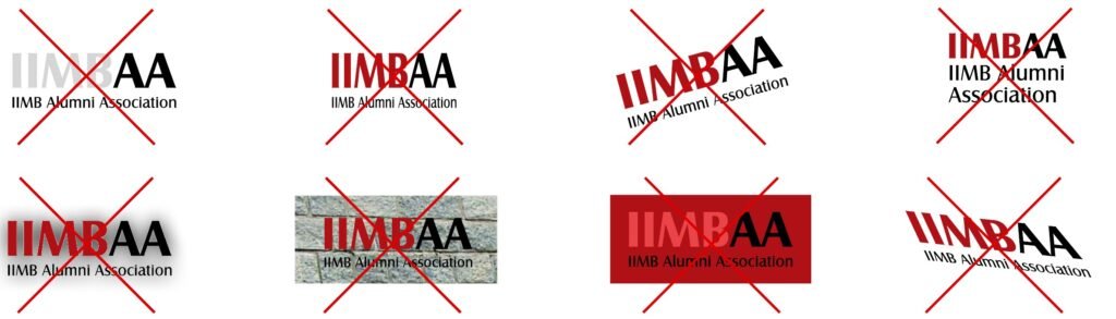 IIMBAA logo misuse examples