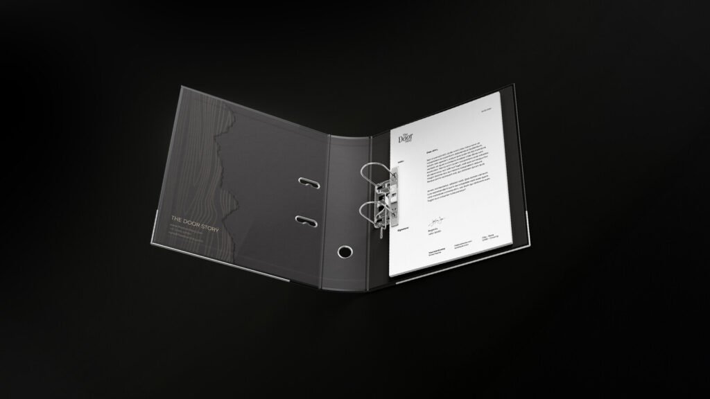The Door Story ring binders