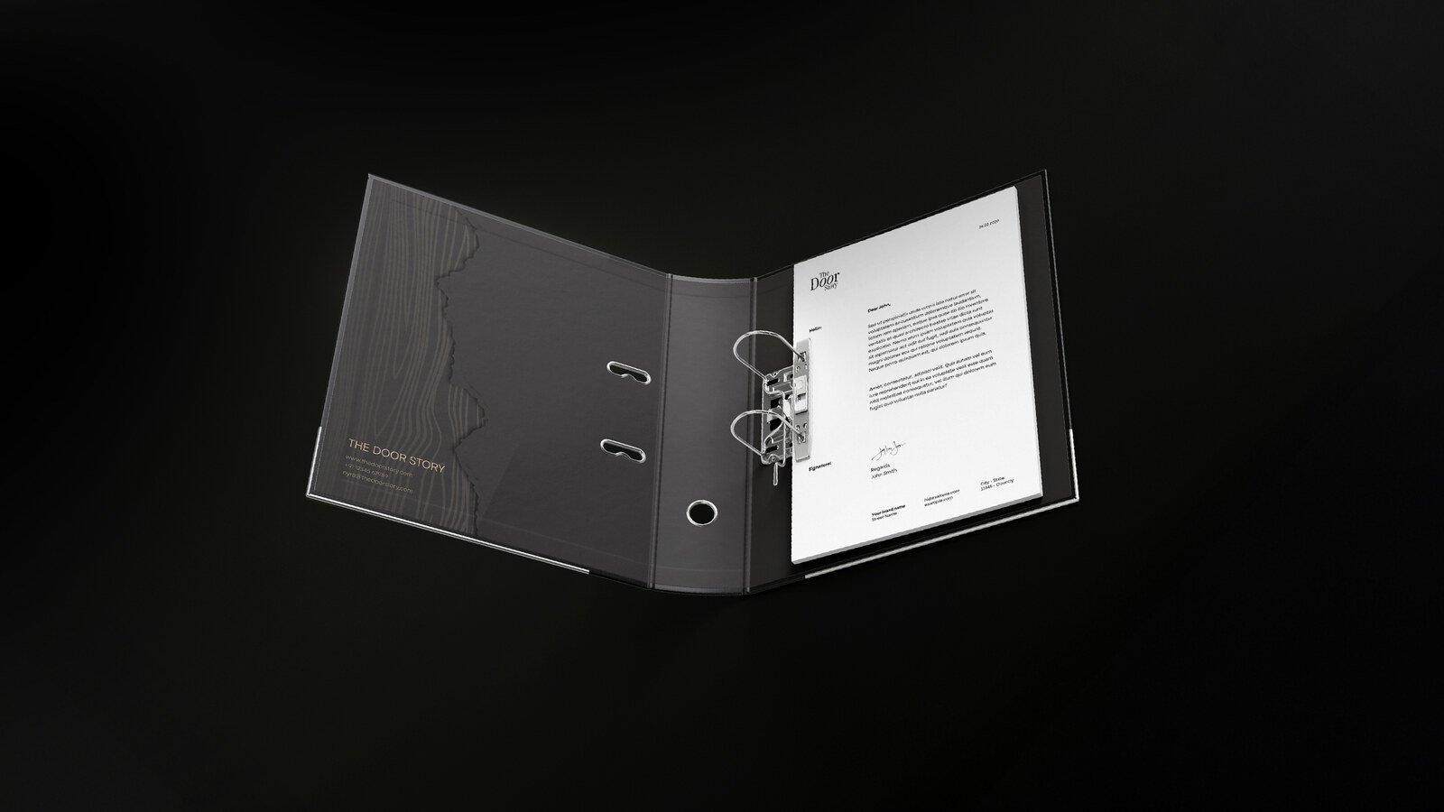 The Door Story ring binders