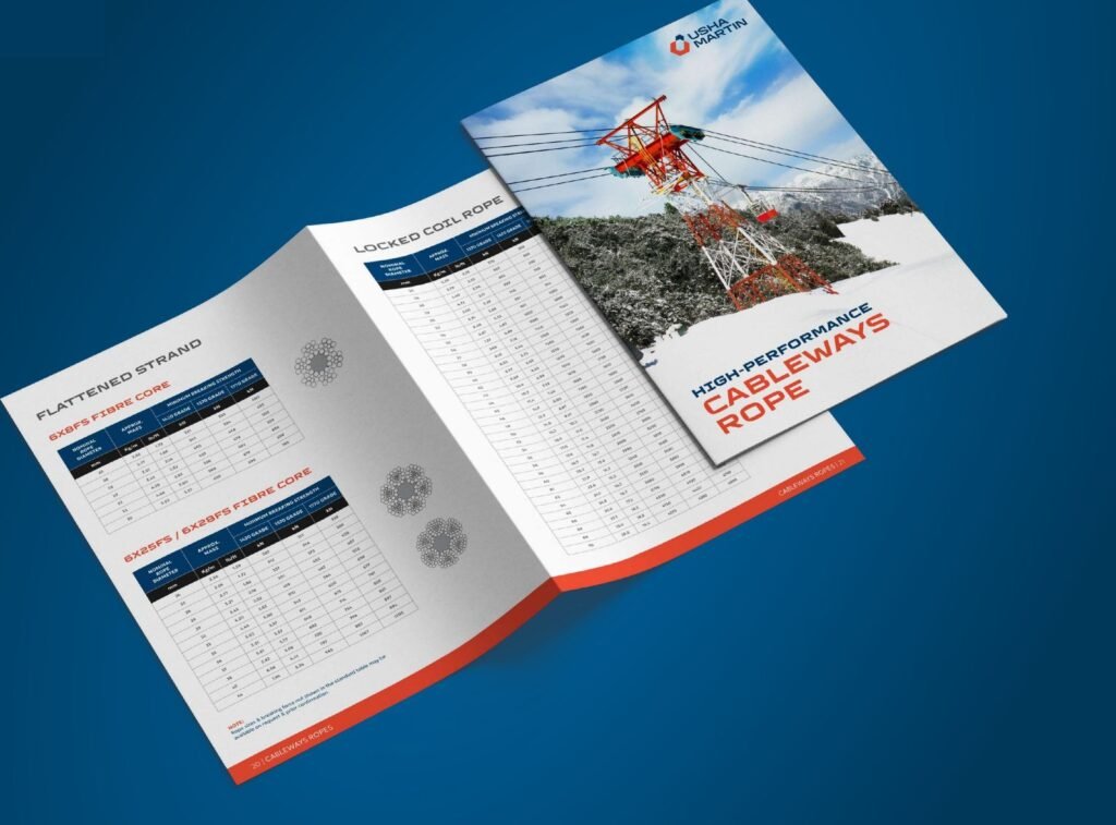 Usha Martin cableways rope brochure