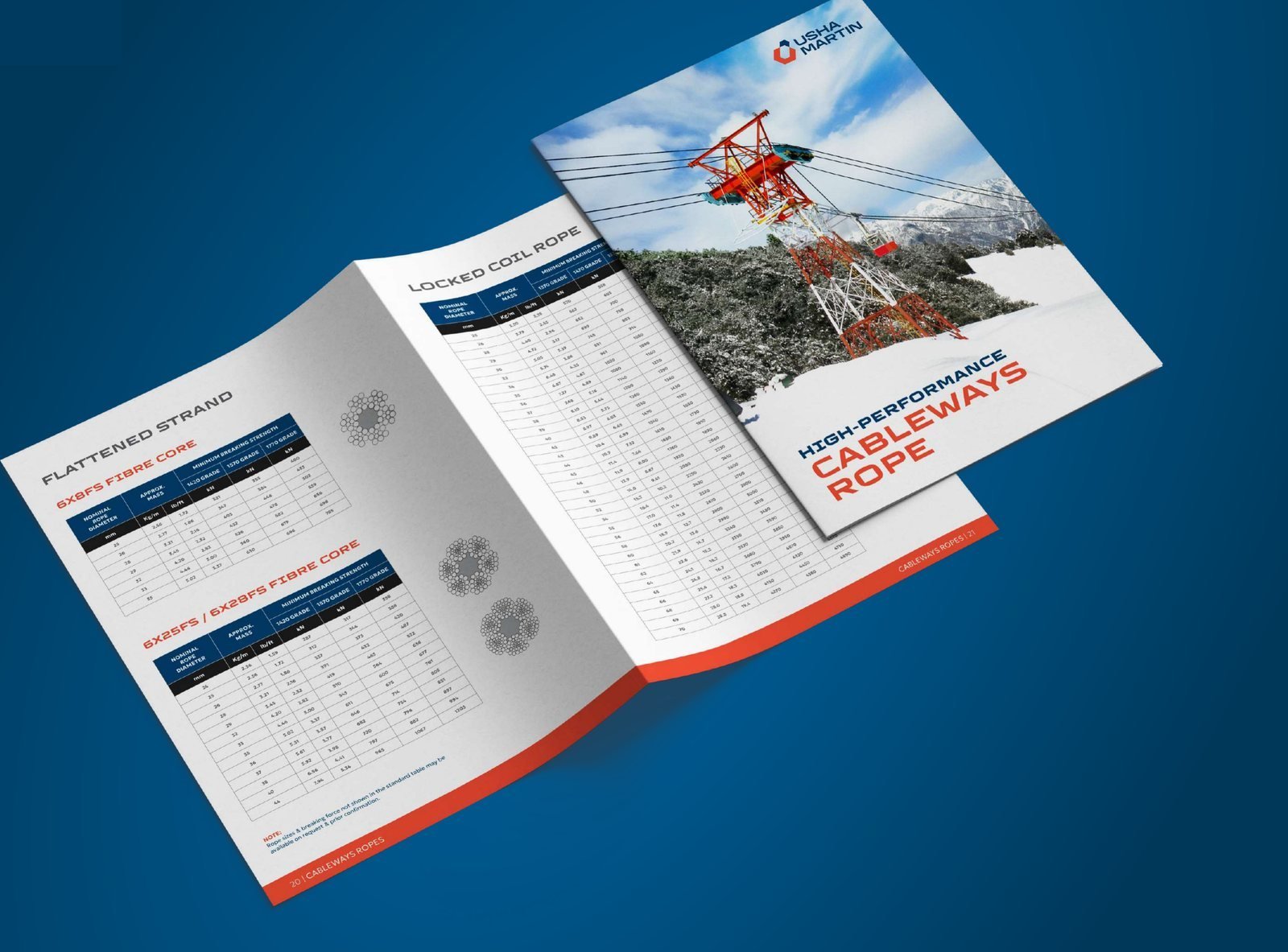 Usha Martin cableways rope brochure